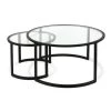 Brand new 💯 Mitera 2-Piece 36 in. Black Medium Round Glass Coffee Table Set with Nesting Tables by Meyer&Cross 🤩 2 Brand new 💯 Mitera 2-Piece 36 in. Black Medium Round Glass Coffee Table Set with Nesting Tables by Meyer&Cross 🤩 -Outlet Camden Isle Store blackened bronze meyer cross coffee tables ct0091 64 1000