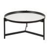 Best deal 🔔 Kismet 36 in. Blackened Bronze Medium Round Glass Coffee Table with Mirrored Top by Meyer&Cross 😀 -Outlet Camden Isle Store blackened bronze meyer cross coffee tables ct0092 64 1000