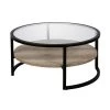 Hot Sale ❤️ Winston 35 in. Clear/Black/Bronze Medium Round Glass Coffee Table with Shelf by Meyer&Cross ⌛ 1 Hot Sale ❤️ Winston 35 in. Clear/Black/Bronze Medium Round Glass Coffee Table with Shelf by Meyer&Cross ⌛ -Outlet Camden Isle Store blackened bronze meyer cross coffee tables ct0224 64 1000