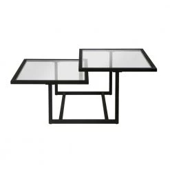 Cheap 🤩 Amalie 43 in. Blackened Bronze Large Rectangle Glass Coffee Table by Meyer&Cross 🎉