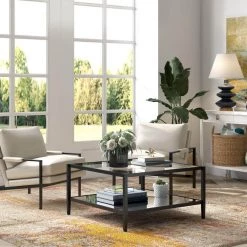 Best deal 👏 Hera 32 in. Blackened Bronze Medium Square Glass Coffee Table with Shelf by Meyer&Cross 🥰 13 Best deal 👏 Hera 32 in. Blackened Bronze Medium Square Glass Coffee Table with Shelf by Meyer&Cross 🥰 -Outlet Camden Isle Store blackened bronze meyer cross coffee tables ct0453 31 1000