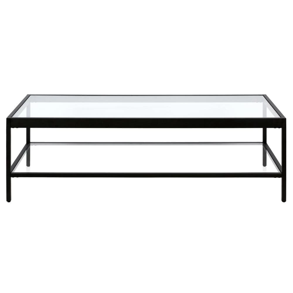 Best Sale 💯 Alexis 54 in. Blackened Bronze Rectangle Glass Coffee Table by Meyer&Cross ⌛ 5 Best Sale 💯 Alexis 54 in. Blackened Bronze Rectangle Glass Coffee Table by Meyer&Cross ⌛ - Image 3