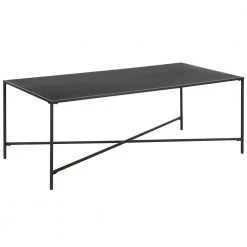 Promo 🎉 Henley 48 in. Blackened Bronze Rectangle Metal Coffee Table by Meyer&Cross 🤩