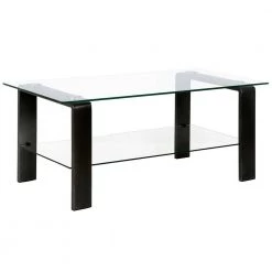 Best deal ✨ Asta 40 in. Blackened Bronze Rectangle Glass Coffee Table by Meyer&Cross ⌛