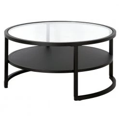 Top 10 🤩 Winston 34 in.Blackened Bronze Round Coffee Table with Glass Top by Meyer&Cross 🥰 -Outlet Camden Isle Store blackened bronze meyer cross coffee tables ct1456 1f 1000