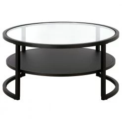 Top 10 🤩 Winston 34 in.Blackened Bronze Round Coffee Table with Glass Top by Meyer&Cross 🥰