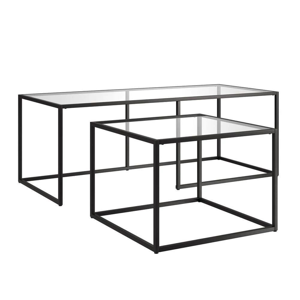 Buy ✨ Kennedy 22 and 50 in.Nested Blackened Bronze Coffee Table Set of 2 with Glass Top by Meyer&Cross 🧨 8 Buy ✨ Kennedy 22 and 50 in.Nested Blackened Bronze Coffee Table Set of 2 with Glass Top by Meyer&Cross 🧨 - Image 6