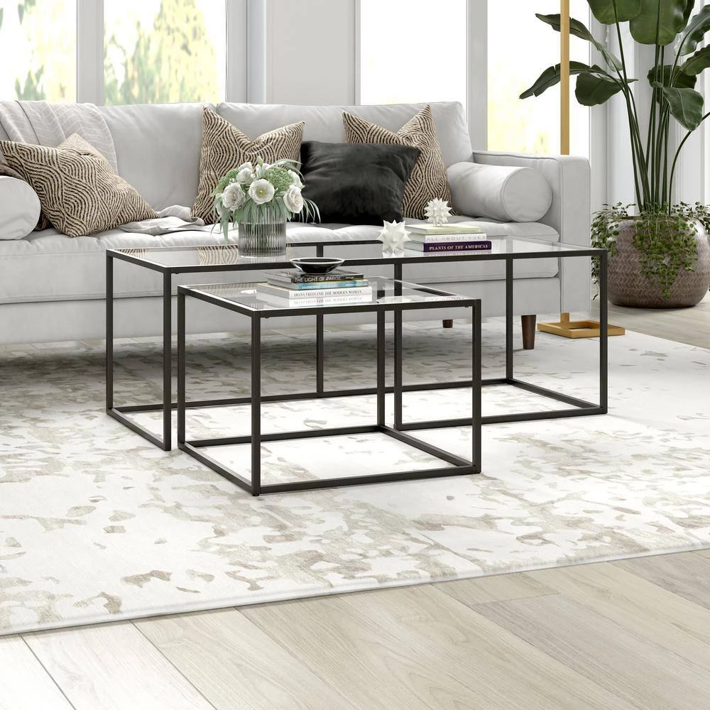 Buy ✨ Kennedy 22 and 50 in.Nested Blackened Bronze Coffee Table Set of 2 with Glass Top by Meyer&Cross 🧨 12 Buy ✨ Kennedy 22 and 50 in.Nested Blackened Bronze Coffee Table Set of 2 with Glass Top by Meyer&Cross 🧨 - Image 10