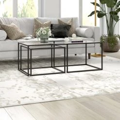 Buy ✨ Kennedy 22 and 50 in.Nested Blackened Bronze Coffee Table Set of 2 with Glass Top by Meyer&Cross 🧨 18 Buy ✨ Kennedy 22 and 50 in.Nested Blackened Bronze Coffee Table Set of 2 with Glass Top by Meyer&Cross 🧨 -Outlet Camden Isle Store blackened bronze meyer cross coffee tables ct1490 44 1000