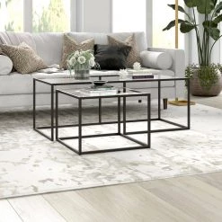 Buy ✨ Kennedy 22 and 50 in.Nested Blackened Bronze Coffee Table Set of 2 with Glass Top by Meyer&Cross 🧨 14 Buy ✨ Kennedy 22 and 50 in.Nested Blackened Bronze Coffee Table Set of 2 with Glass Top by Meyer&Cross 🧨 -Outlet Camden Isle Store blackened bronze meyer cross coffee tables ct1490 77 1000