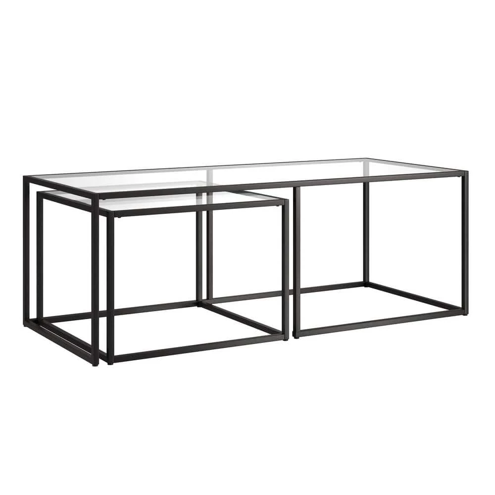 Buy ✨ Kennedy 22 and 50 in.Nested Blackened Bronze Coffee Table Set of 2 with Glass Top by Meyer&Cross 🧨 10 Buy ✨ Kennedy 22 and 50 in.Nested Blackened Bronze Coffee Table Set of 2 with Glass Top by Meyer&Cross 🧨 - Image 8