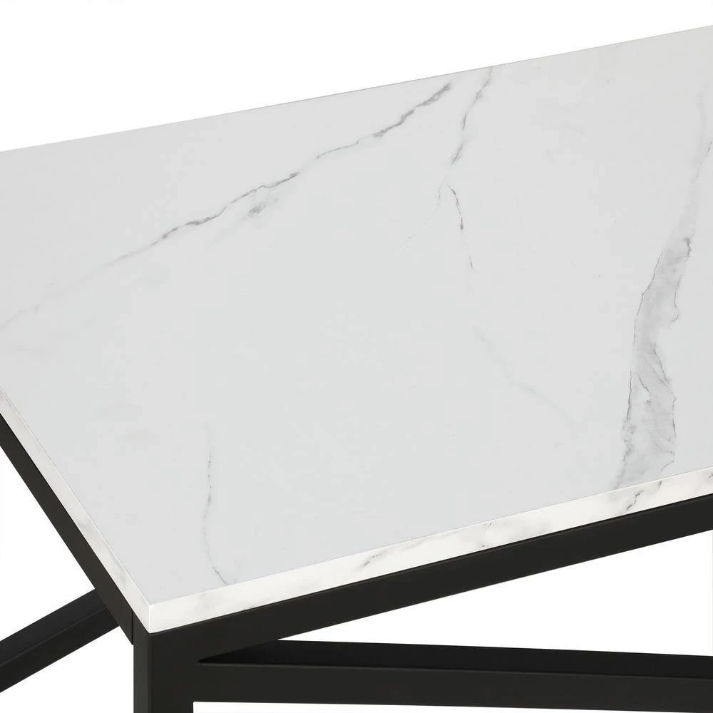 Flash Sale ✨ Calix 46 in. Blackened Bronze Rectangular Coffee Table with Faux Marble Top by Meyer&Cross 👏 10 Flash Sale ✨ Calix 46 in. Blackened Bronze Rectangular Coffee Table with Faux Marble Top by Meyer&Cross 👏 - Image 8