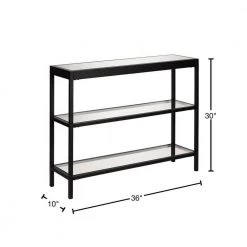 Budget ๐คฉ Alexis 36 in. Bronze Standard Rectangle Glass Console Table with Storage by Meyer&Cross ๐ฏ 13 Budget ๐คฉ Alexis 36 in. Bronze Standard Rectangle Glass Console Table with Storage by Meyer&Cross ๐ฏ -Outlet Camden Isle Store blackened bronze meyer cross console tables at0235 40 1000