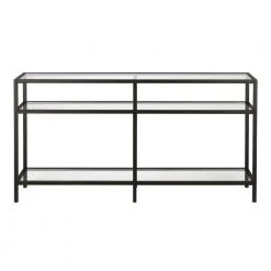 Best deal 🎉 Vega 55 in. Blackened Bronze/Clear Rectangle Glass Console Table with Storage by Meyer&Cross 🎉 10 Best deal 🎉 Vega 55 in. Blackened Bronze/Clear Rectangle Glass Console Table with Storage by Meyer&Cross 🎉 -Outlet Camden Isle Store blackened bronze meyer cross console tables at0255 c3 1000