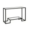 Promo ✔️ Athena 48 in. Blackened Bronze/Clear Standard Rectangle Glass Console Table with Storage by Meyer&Cross 🌟 2 Promo ✔️ Athena 48 in. Blackened Bronze/Clear Standard Rectangle Glass Console Table with Storage by Meyer&Cross 🌟 -Outlet Camden Isle Store blackened bronze meyer cross console tables at0264 64 1000