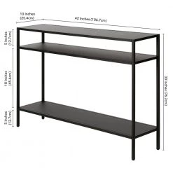 Buy ❤️ Ricardo 30 in. Blackened Bronze Console Table with Metal Shelves by Meyer&Cross ⭐ 14 Buy ❤️ Ricardo 30 in. Blackened Bronze Console Table with Metal Shelves by Meyer&Cross ⭐ -Outlet Camden Isle Store blackened bronze meyer cross console tables at0512 1f 1000