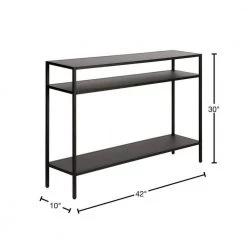 Buy ❤️ Ricardo 30 in. Blackened Bronze Console Table with Metal Shelves by Meyer&Cross ⭐ 11 Buy ❤️ Ricardo 30 in. Blackened Bronze Console Table with Metal Shelves by Meyer&Cross ⭐ -Outlet Camden Isle Store blackened bronze meyer cross console tables at0512 40 1000