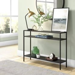 Buy ❤️ Ricardo 30 in. Blackened Bronze Console Table with Metal Shelves by Meyer&Cross ⭐ 13 Buy ❤️ Ricardo 30 in. Blackened Bronze Console Table with Metal Shelves by Meyer&Cross ⭐ -Outlet Camden Isle Store blackened bronze meyer cross console tables at0512 4f 1000