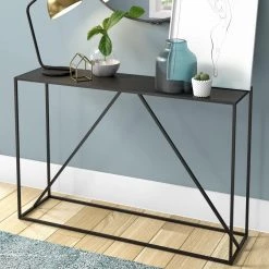 Wholesale ⭐ Pia 45 in. Blackened Bronze Rectangle Metal Console Table by Meyer&Cross 😀 -Outlet Camden Isle Store blackened bronze meyer cross console tables at0542 c3 1000