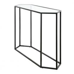 Budget 🔔 Beck 48 in. Blackened Bronze Specialty Glass Console Table by Meyer&Cross 🤩 -Outlet Camden Isle Store blackened bronze meyer cross console tables at0551 4f 1000
