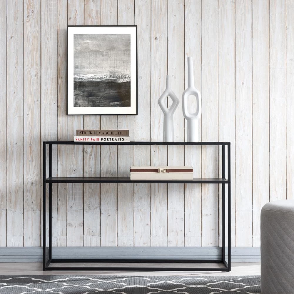 Deals 😉 Nellie 42 in. Blackened Bronze Rectangle Tempered Glass Console Table with Solid Metal-Shelf by Meyer&Cross 🔔 9 Deals 😉 Nellie 42 in. Blackened Bronze Rectangle Tempered Glass Console Table with Solid Metal-Shelf by Meyer&Cross 🔔 - Image 7