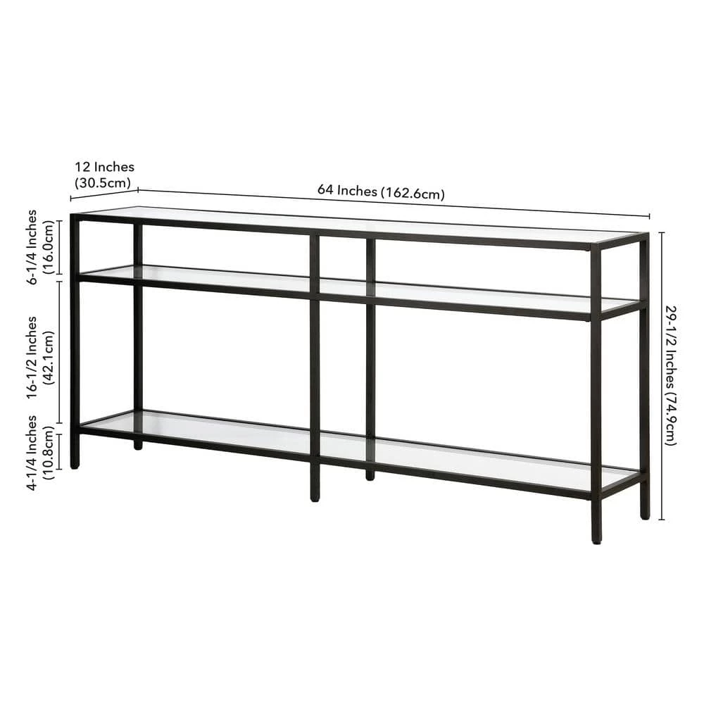 Best reviews of 😍 Sivil 64 in. Blackened Bronze Rectangle Glass Console Table by Meyer&Cross 🔥 8 Best reviews of 😍 Sivil 64 in. Blackened Bronze Rectangle Glass Console Table by Meyer&Cross 🔥 - Image 6