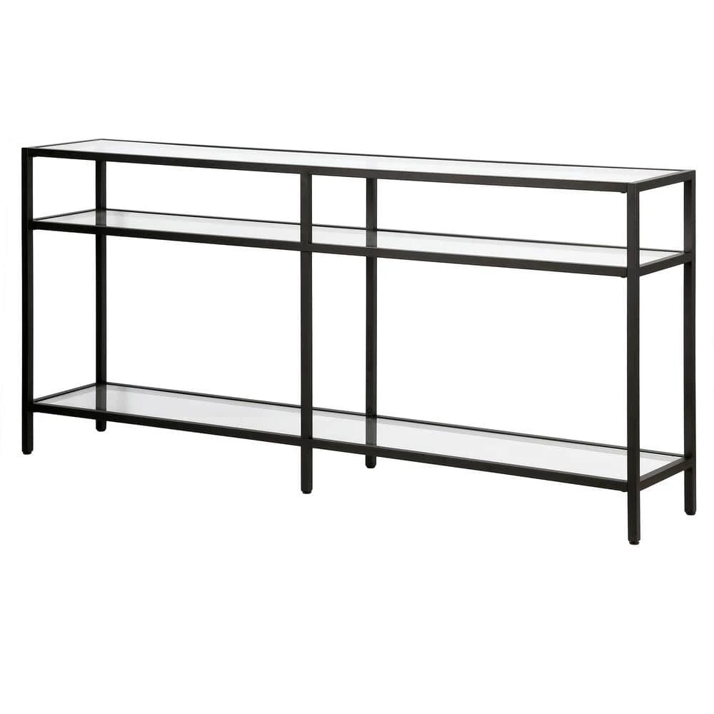 Best reviews of 😍 Sivil 64 in. Blackened Bronze Rectangle Glass Console Table by Meyer&Cross 🔥 3 Best reviews of 😍 Sivil 64 in. Blackened Bronze Rectangle Glass Console Table by Meyer&Cross 🔥