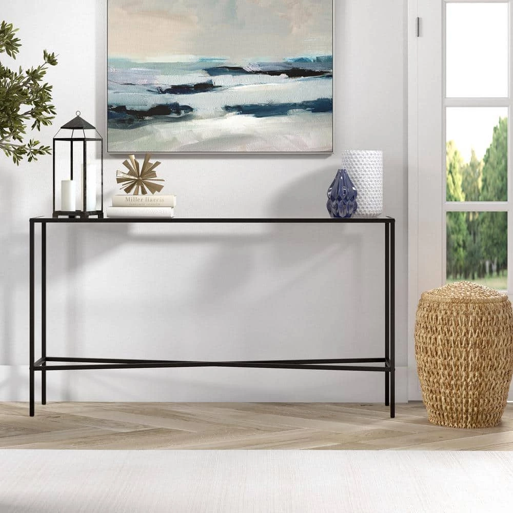Buy ๐งจ Henley 55 in. Blackened Bronze Rectangle Glass Console Table by Meyer&Cross ๐ 8 Buy ๐งจ Henley 55 in. Blackened Bronze Rectangle Glass Console Table by Meyer&Cross ๐ - Image 6
