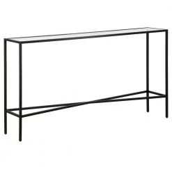 Buy 🧨 Henley 55 in. Blackened Bronze Rectangle Glass Console Table by Meyer&Cross 🌟