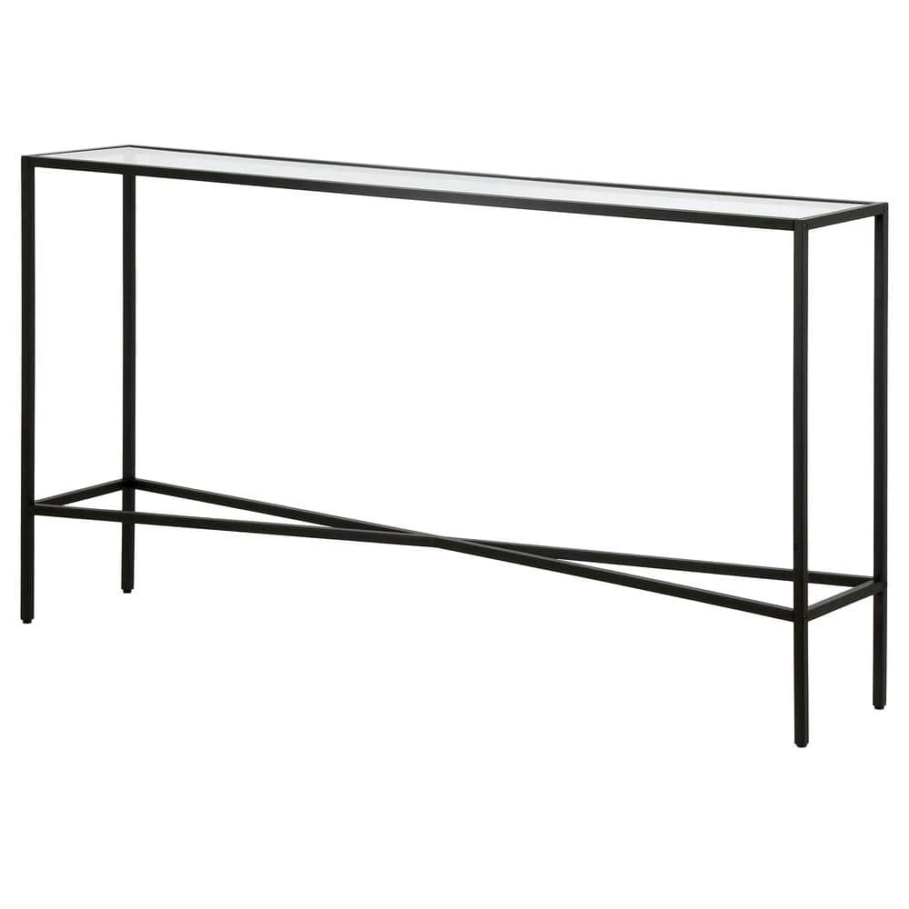 Buy ๐งจ Henley 55 in. Blackened Bronze Rectangle Glass Console Table by Meyer&Cross ๐ 4 Buy ๐งจ Henley 55 in. Blackened Bronze Rectangle Glass Console Table by Meyer&Cross ๐ - Image 2