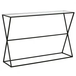 Top 10 ๐ฏ Sabrina 45 in. Blackened Bronze Rectangle Glass Console Table by Meyer&Cross ๐