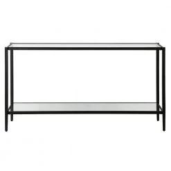 Promo ✔️ Hera 55 in. Blackened Bronze Rectangle Glass Console Table with Mirrored Shelf by Meyer&Cross 🌟 13 Promo ✔️ Hera 55 in. Blackened Bronze Rectangle Glass Console Table with Mirrored Shelf by Meyer&Cross 🌟 -Outlet Camden Isle Store blackened bronze meyer cross console tables at0977 c3 1000