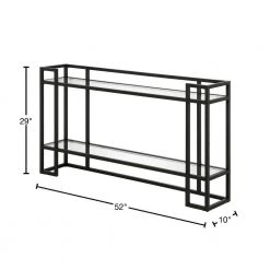 Budget โ Uriel 52 in. Blackened Bronze Rectangle Glass Console Table by Meyer&Cross ๐ 13 Budget โ Uriel 52 in. Blackened Bronze Rectangle Glass Console Table by Meyer&Cross ๐ -Outlet Camden Isle Store blackened bronze meyer cross console tables at1039 40 1000