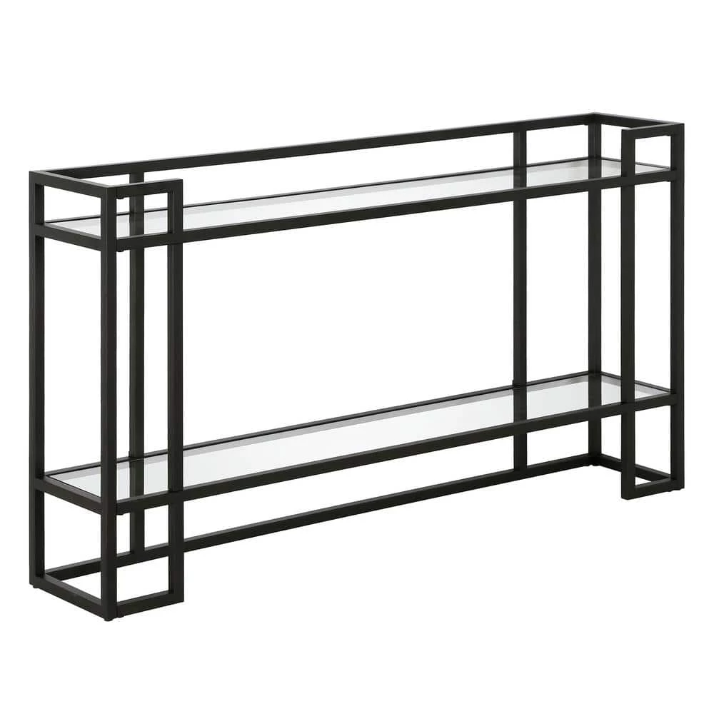 Budget โ Uriel 52 in. Blackened Bronze Rectangle Glass Console Table by Meyer&Cross ๐ 3 Budget โ Uriel 52 in. Blackened Bronze Rectangle Glass Console Table by Meyer&Cross ๐