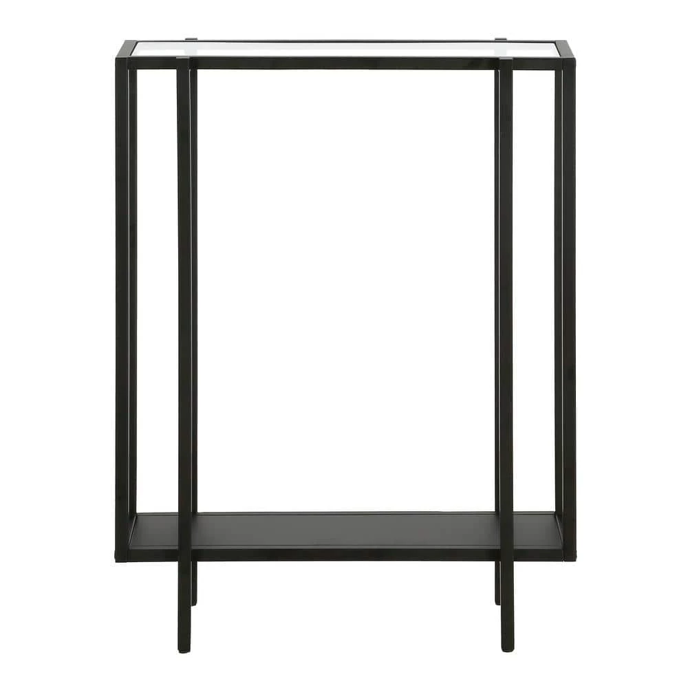 Cheapest 🥰 Vireo 22 in. Blackened Bronze Rectangle Glass Accent Table with Metal Shelf by Meyer&Cross ✨ 6 Cheapest 🥰 Vireo 22 in. Blackened Bronze Rectangle Glass Accent Table with Metal Shelf by Meyer&Cross ✨ - Image 4
