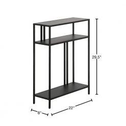 Cheapest 🔥 Cortland 22 in. Blackened Bronze Rectangle Metal Console Table with Metal Shelves by Meyer&Cross 🔔 13 Cheapest 🔥 Cortland 22 in. Blackened Bronze Rectangle Metal Console Table with Metal Shelves by Meyer&Cross 🔔 -Outlet Camden Isle Store blackened bronze meyer cross console tables at1178 40 1000