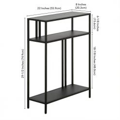 Cheapest 🔥 Cortland 22 in. Blackened Bronze Rectangle Metal Console Table with Metal Shelves by Meyer&Cross 🔔 17 Cheapest 🔥 Cortland 22 in. Blackened Bronze Rectangle Metal Console Table with Metal Shelves by Meyer&Cross 🔔 -Outlet Camden Isle Store blackened bronze meyer cross console tables at1178 44 1000