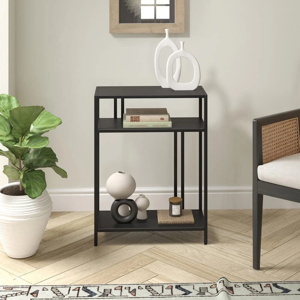 Cheapest 🔥 Cortland 22 in. Blackened Bronze Rectangle Metal Console Table with Metal Shelves by Meyer&Cross 🔔 7 Cheapest 🔥 Cortland 22 in. Blackened Bronze Rectangle Metal Console Table with Metal Shelves by Meyer&Cross 🔔 - Image 5