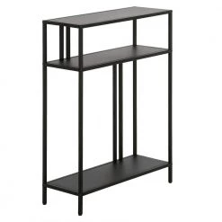 Cheapest 🔥 Cortland 22 in. Blackened Bronze Rectangle Metal Console Table with Metal Shelves by Meyer&Cross 🔔