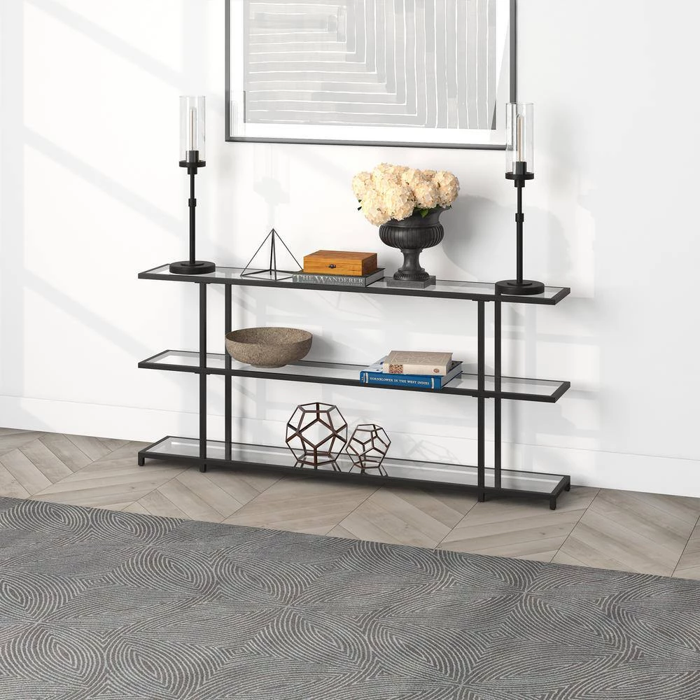 Brand new 👍 Greenwich 64 in. Blackened Bronze Rectangle Console Table with Storage by Meyer&Cross 🛒 10 Brand new 👍 Greenwich 64 in. Blackened Bronze Rectangle Console Table with Storage by Meyer&Cross 🛒 - Image 8