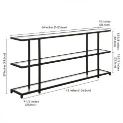 Brand new 👍 Greenwich 64 in. Blackened Bronze Rectangle Console Table with Storage by Meyer&Cross 🛒 15 Brand new 👍 Greenwich 64 in. Blackened Bronze Rectangle Console Table with Storage by Meyer&Cross 🛒 -Outlet Camden Isle Store blackened bronze meyer cross console tables at1286 44 1000