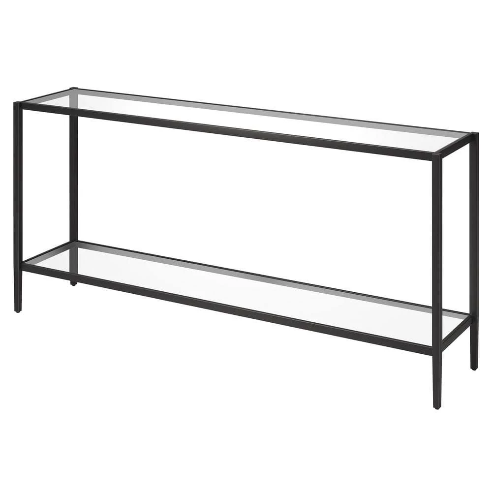 Wholesale 😍 Hera 64 in. Brass Rectangle Glass Console Table by Meyer&Cross 🎉 7 Wholesale 😍 Hera 64 in. Brass Rectangle Glass Console Table by Meyer&Cross 🎉 - Image 6