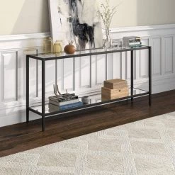 Wholesale 😍 Hera 64 in. Brass Rectangle Glass Console Table by Meyer&Cross 🎉 12 Wholesale 😍 Hera 64 in. Brass Rectangle Glass Console Table by Meyer&Cross 🎉 -Outlet Camden Isle Store blackened bronze meyer cross console tables at1548 77 1000
