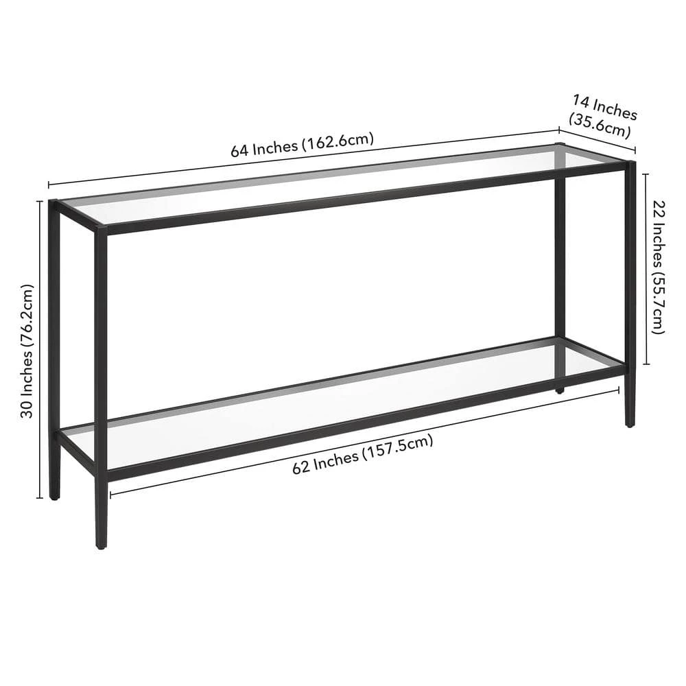 Wholesale 😍 Hera 64 in. Brass Rectangle Glass Console Table by Meyer&Cross 🎉 9 Wholesale 😍 Hera 64 in. Brass Rectangle Glass Console Table by Meyer&Cross 🎉 - Image 8