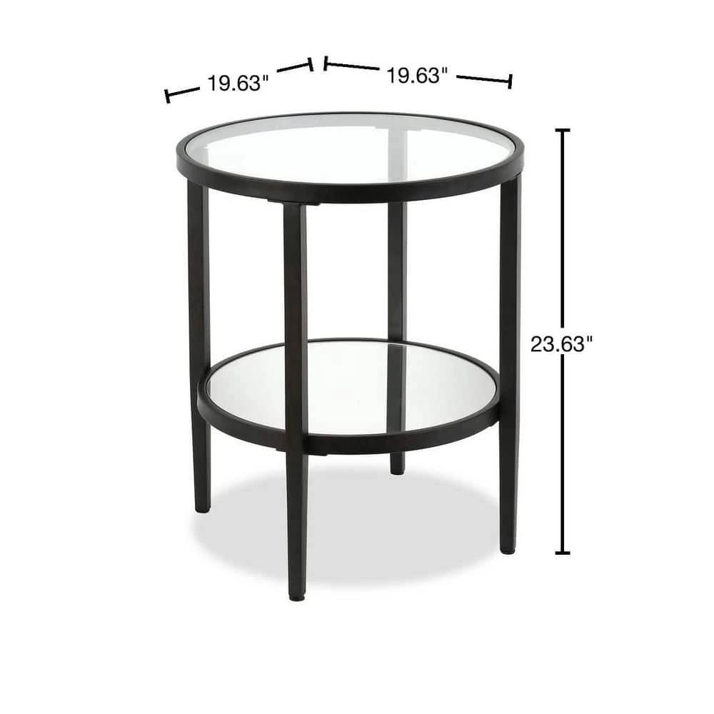 Best deal 💯 Hera 23.63 in. Blackened bronze Mirrored Side Table by Meyer&Cross 🔔 5 Best deal 💯 Hera 23.63 in. Blackened bronze Mirrored Side Table by Meyer&Cross 🔔 - Image 3