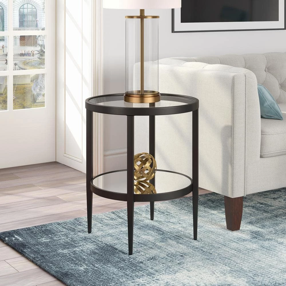 Best deal 💯 Hera 23.63 in. Blackened bronze Mirrored Side Table by Meyer&Cross 🔔 6 Best deal 💯 Hera 23.63 in. Blackened bronze Mirrored Side Table by Meyer&Cross 🔔 - Image 4