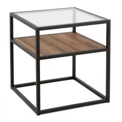 Wholesale 😉 Addison 22 in. Blackened bronze and Oak Side Table by Meyer&Cross 😉