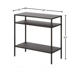 Best Pirce 👏 Ricardo 24 in. Blackened Bronze Side Table with Metal Shelves by Meyer&Cross 👏 11 Best Pirce 👏 Ricardo 24 in. Blackened Bronze Side Table with Metal Shelves by Meyer&Cross 👏 -Outlet Camden Isle Store blackened bronze meyer cross end side tables st0513 40 1000