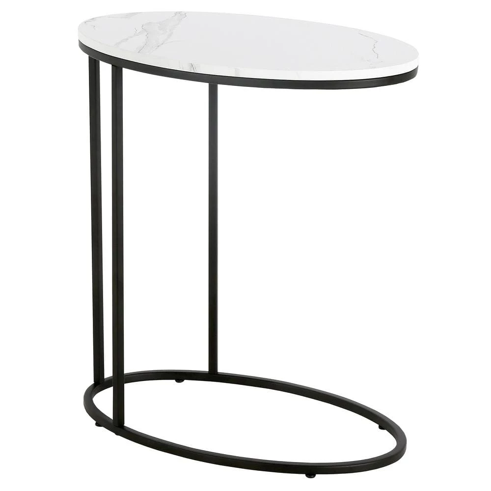 Best deal ๐ Enzo 20 in. Blackened Bronze Oval Faux Marble Side Table by Meyer&Cross ๐ 3 Best deal ๐ Enzo 20 in. Blackened Bronze Oval Faux Marble Side Table by Meyer&Cross ๐