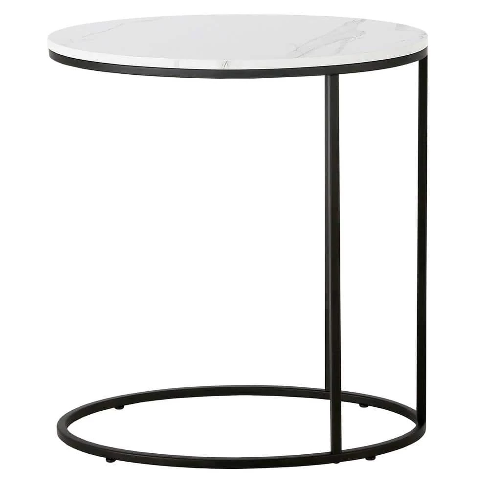 Best deal ๐ Enzo 20 in. Blackened Bronze Oval Faux Marble Side Table by Meyer&Cross ๐ 4 Best deal ๐ Enzo 20 in. Blackened Bronze Oval Faux Marble Side Table by Meyer&Cross ๐ - Image 2